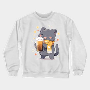 Beer Cat Crewneck Sweatshirt